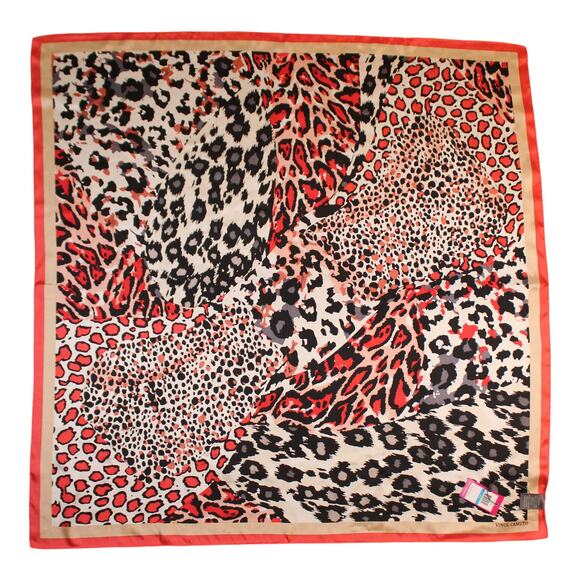 Vince Camuto Patched Animal 100% Silk 36" Square Scarf #VC3031 - Picture 1 of 2